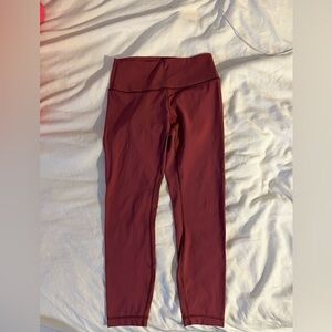 Lululemon dark pink leggings